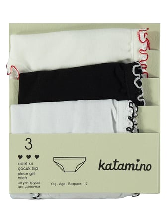 Artı Çorap Muldira Kız 3' Lü Slip - Standart