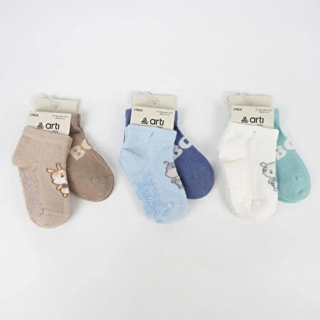Aristo 2' Li Abs Erkek Bebek Patik Çorap K20406 Asorti