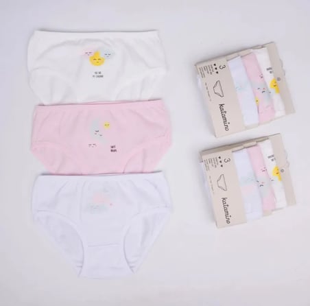 Katamino Beryu Kız 3Lü Slip K128627 Asorti