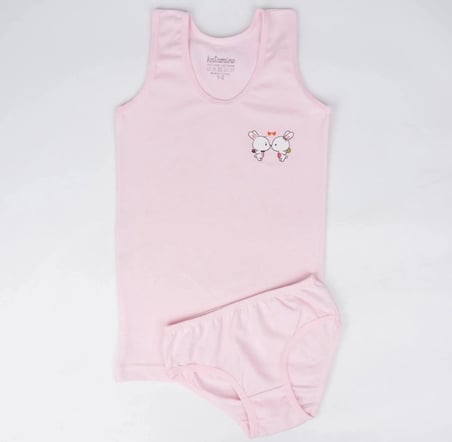 Katamino Pearly Kız Geniş Askılı Slip Takım K128644 Karışık Renk