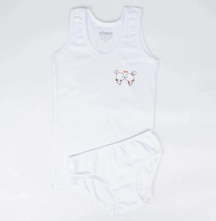 Katamino Pearly Kız Geniş Askılı Slip Takım K128644 Karışık Renk