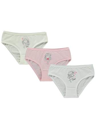 Artı Çorap Safinaz Kız 3'lü Slip - Standart
