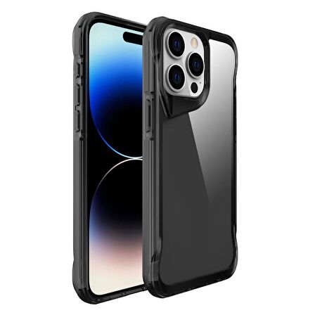 iPhone 15 Pro Max Kılıf Kamera Çıkıntılı Lüx Şeffaf Silikon 