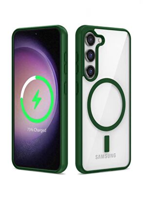 Galaxy S23 Plus Kılıf Magsafe Wireless Şarj Özellikli Silikon Ege Kapak