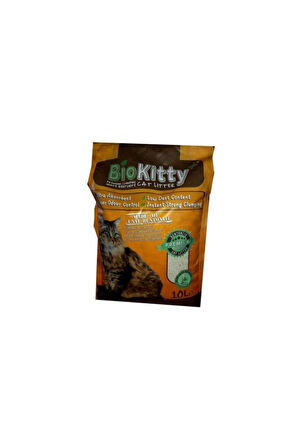 BioKitty AloeVera Kokulu Tozsuz İnce Taneli Topaklanan Kedi Kumu 10 Lt