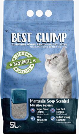 Best Clump Best Clump Best Clump Marsilya Sabun Kokulu Kedi Kumu 5 lt