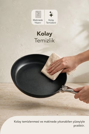 Esperanza 7 Parça Titanyum Tencere ve Tava Seti Siyah