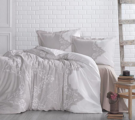 ÇİFT KİŞİLİK RANFORCE YORGAN MİKANOS 3 GRİ