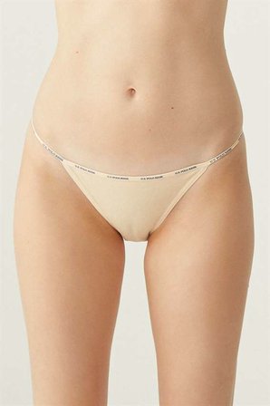 Siyah Beyaz Ten İnce Kenar 5'li Ekonomik Paket Kadın Slip