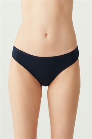 5'li Paket Kadın Düşük Bel Slip Pamuklu Karışık Renkli