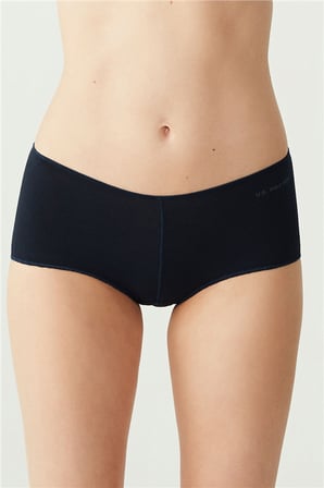 Kırmızı Somon Siyah Beyaz Ten 5'li Kadın Boxer