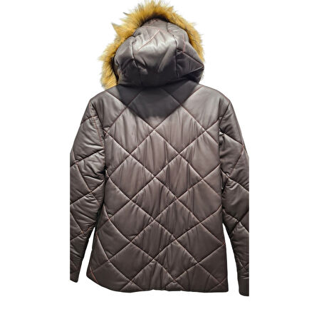 Kadın Kürlü Fermuarlı Mont