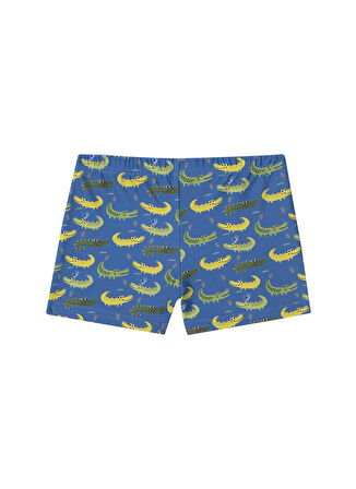 Slipstop Çok Renkli Erkek Çocuk Bisiklet Yaka Askılı Baskılı Mayo SM21120132 Alligator Mayo