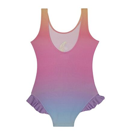 Slipstop Çok Renkli Kız Çocuk Baskılı Mayo SM22110206 Babe Swimsuit