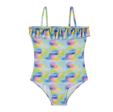 M22110220-R Slipstop Rihanna Junior Swimsuit Çocuk Mayo Turkuaz