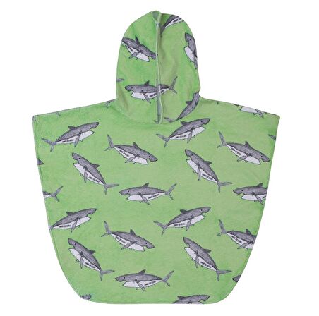H22120033-R Slipstop Berko Mint Poncho Çocuk T-Shirt Yeşil