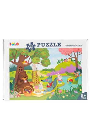 Eolo Hayvanlar 96 Parça Çocuk Puzzle