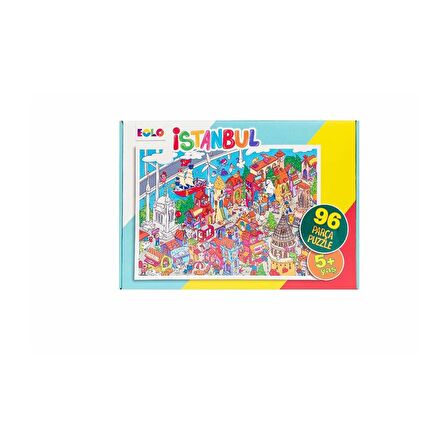 Eolo İstanbul 5+ Yaş Büyük Boy Puzzle 96 Parça