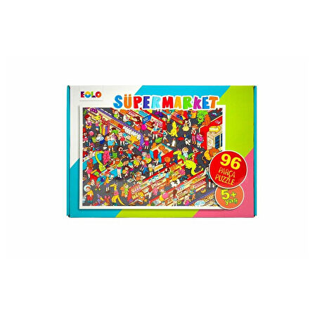 96 Parça Yer Puzzle – Süpermarket