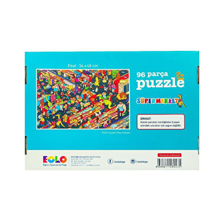 96 Parça Yer Puzzle – Süpermarket