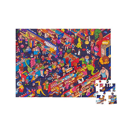 96 Parça Yer Puzzle – Süpermarket