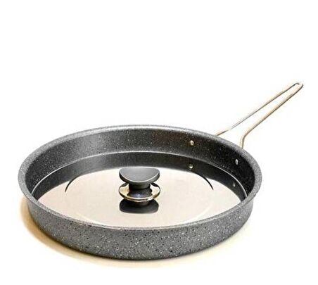 OMS OMS 3222-SKHV Granit Metal Kulplu Hamsi Tavası 32 cm