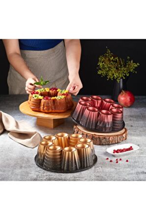 Oms 3280 Kırmızı Muffin Kek Kalıbı 26 Cm