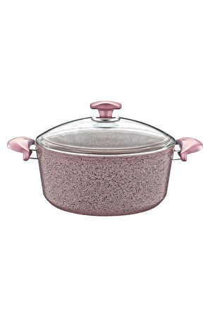 3110 - 2 Parça - Biogranit - 34x13,5 Cm 11,0 Litre - Derin Tencere, Gri Gövde, Gri Detay