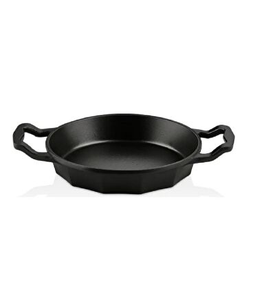 Oms Dodeca Döküm Granit Sahan Seti 18-22 cm siyah 3726