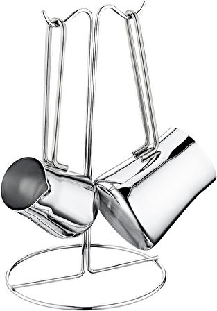 1140 - 18 Parça - İndüksiyonlu Ocak Uyumlu, Biogranit ve Paslanmaz Çelik Çeyiz Seti, Gümüş Gövde, Gümüş Detay