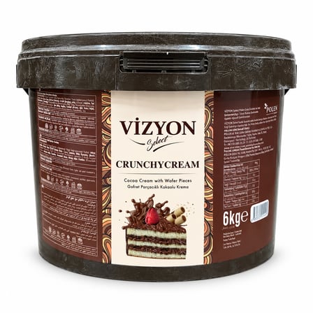Vizyon Crunchyceam Gofret Parçacıklı Kakaolu Krema 6 kg