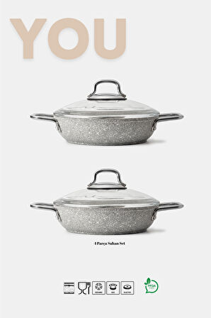 You Granit 4 Parça Sahan Set