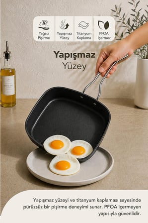 Fabel 7 Parça Titanyum Tencere Ve Tava Seti Siyah