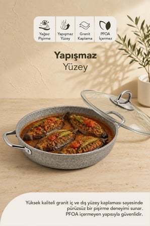 Urla Granit Karnıyarık Tenceresi 28 Cm