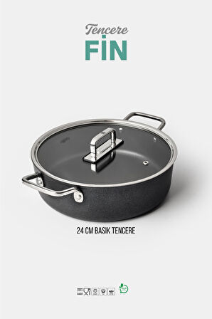  FİN Basık Tencere 24 cm