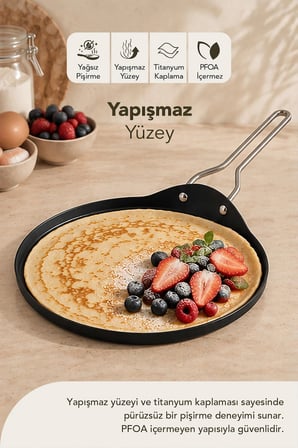 Fin Diamond Krep Pankek Tavası 26 cm