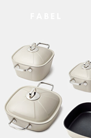 Fabel 7 Parça Tencere seti Krem