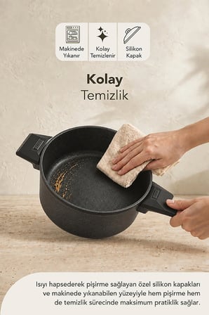 Cristel Titanyum Derin Tencere 24 Cm