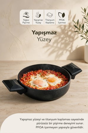 Cristel Titanyum Sahan 20 cm Kapaksız