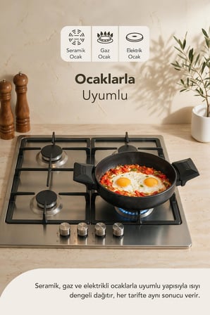 Cristel Titanyum Sahan 20 cm Kapaksız