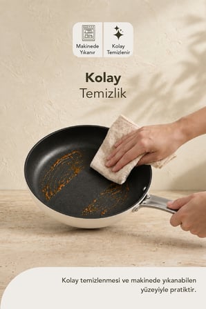esperanza titanyum tava 26 cm krem