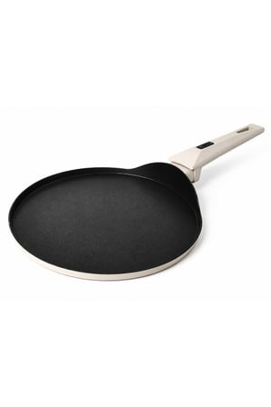 Cristel Titanyum Krep Tava 26 Cm Krem