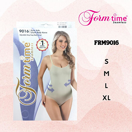 Form Time 9016 Kadın Ayar Askı Çıtçıtlı Body Korse