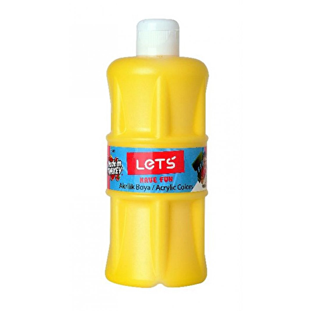 Lets L-5301 Akrilik Boya Sarı 500 Ml.