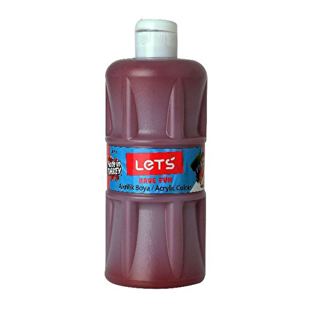 Lets L-5308 Akrilik Boya Kahverengi 500 Ml.