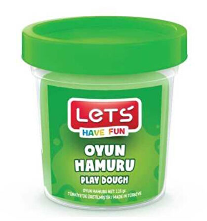Lets Oyun Hamuru 115Gr Neon Yeşil - 4 adet