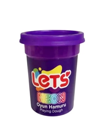 Lets Oyun Hamuru 110Gr Neon Mor - 4 adet