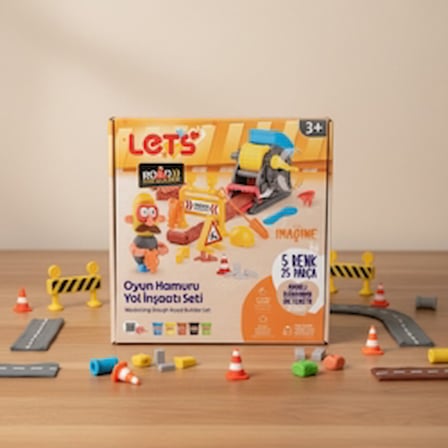 Let's Oyun Hamuru Yol İnşaatı Seti