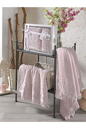 Annem Wendy Hediye Ve Çeyizlik,lüx Cotton 2'li El Ve Banyo Havlu Set(50X90 1ADET,70X140 1ADET)kutulu