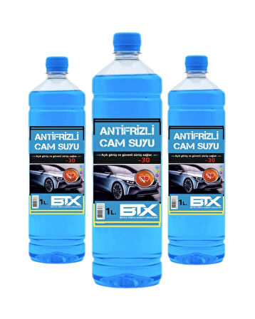 Antifrizli Cam Suyu 1 LT -30 Derece 3 Adet